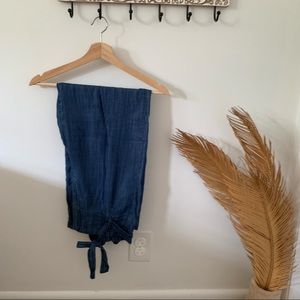 F21 Chambray Paperbag Pants